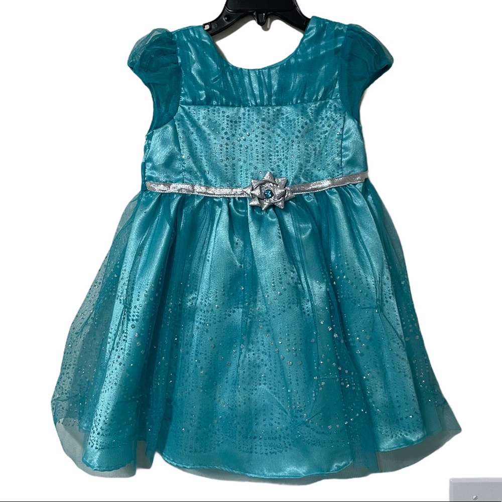 Jona Michelle Girls Teal Dress Size 3T